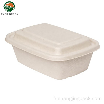 Emballage alimentaire composable à plats à plats à emporter à emporter